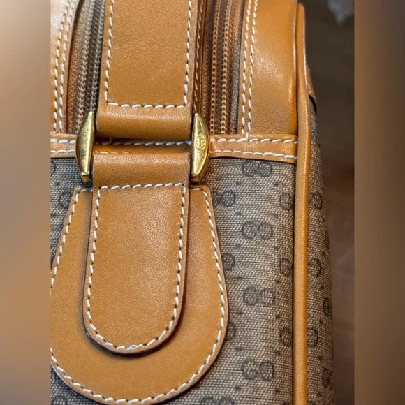 80s Vintage Gucci African Mignon Brown Micro GG Crossbody Bag - Picture 8 of 16